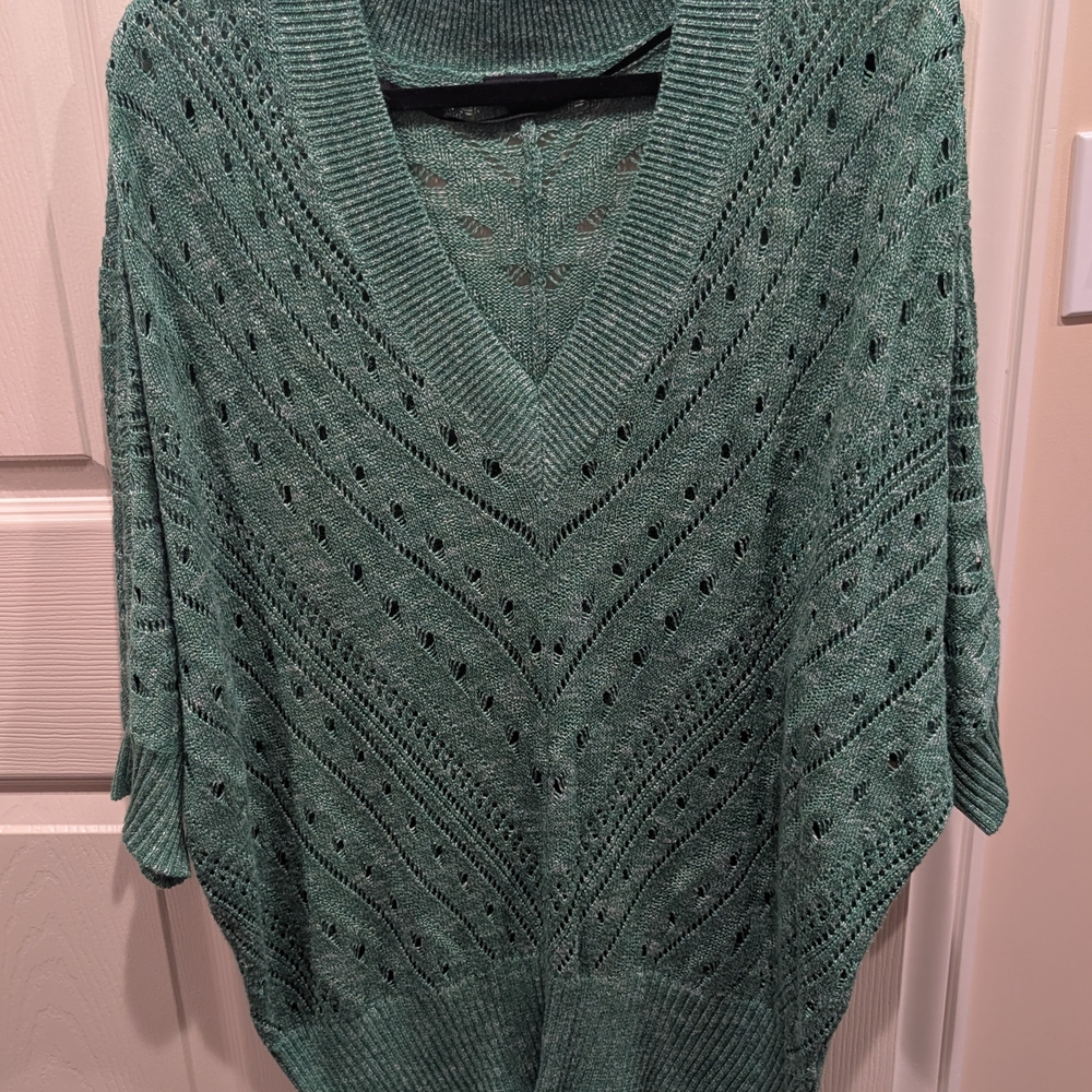 Torrid Green V-Neck Sweater